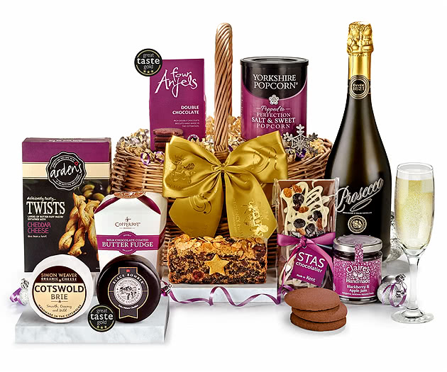 Christmas Celebration Gift Basket With Prosecco Regency Hampers